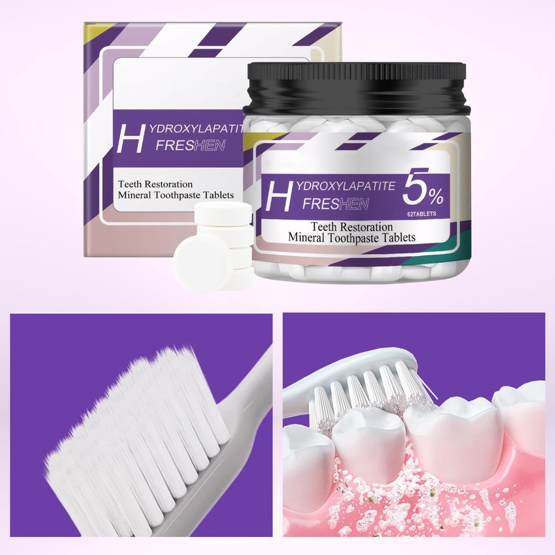1 Bottle Hydroxyapatite Toothpaste Toothpaste Tablets Toothpaste Hydroxyapatite Tablets Hydroxyapatite