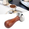 53mm Coffee Tamper with Wooden Handle Stainless Steel Coffee Powder