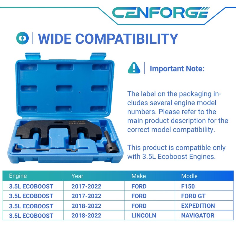 303-1655 Camshaft Holding Tool, Ford 3.5 Timing Tool Kit Compatible