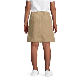 Lands' End Uniform Chino Skort Above The Knee Khaki Kids Slim 14