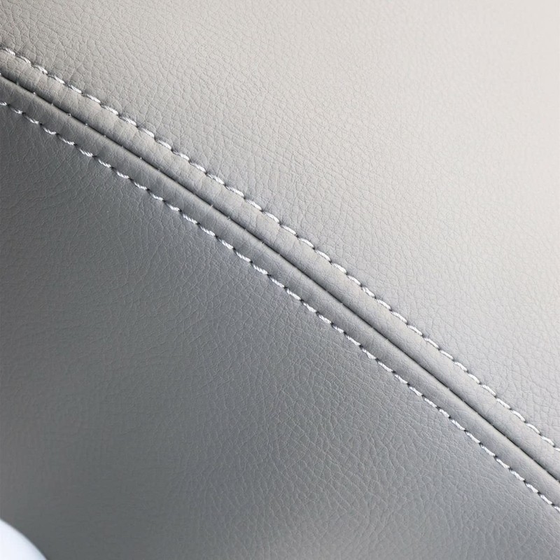 Priprilod Leather Center Console Lid Armrest Cover Skin Gray Compatible