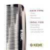 Kent 5.7" Handmade Wide Tooth Detangling Comb - Tortoiseshell