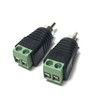 Access DIY DIY RCA Connector Audio Video Adapter Male Connector