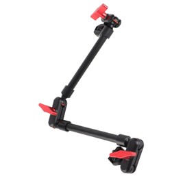 Adjustable Articulating Arm, 22"/57cm Double Ball Head Magic Arm, Multi Angle Adjustable Extension Rod with 1/4" Screw, for LED Light, Microphone, Monitor