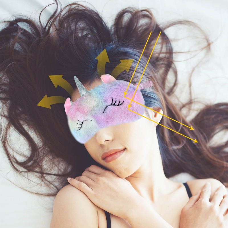 MELTU 1 Pcs Eye Mask for Sleeping, Funny Blindfold, Soft