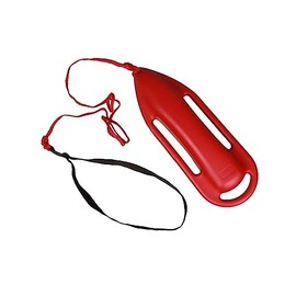 Sporti 3 Handle Rescue Can, Swimming Float Rescue Buoy for Life Saving, Floating Buoy Tube, Lifeguard Floats Equipment - Red