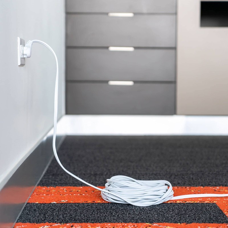 Volteck ED-10B, Extensión eléctrica doméstica, 10 m, blanca