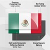 2PC Reflective Mexico Flag Magnets - 5x3 Inches - Mexico