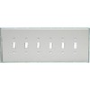 GlassAlike™ Six Gang Switch Acrylic Mirror Switch Plate