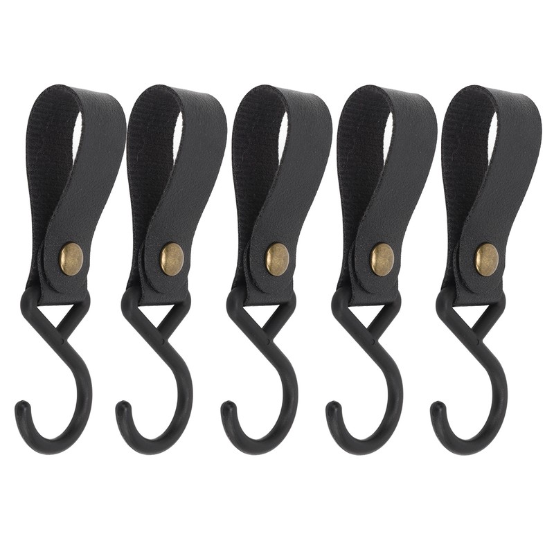 15Pcs Leather S Hooks High Strength Multifunctional Portable S Hangers