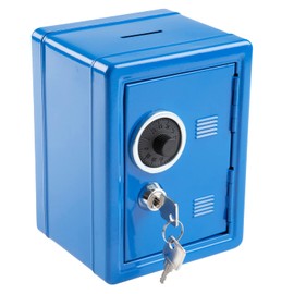 Idena 337159 - Spartresor, farblich sortiert, ca. 12 x 10 x 16 cm, für Kinder, zur sicheren Aufbewahrung von Geld, Wertsachen und anderen wichtigen Gegenständen