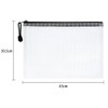 Vicloon Document Bag with Zip A3, 10 Pieces Mesh Plastic