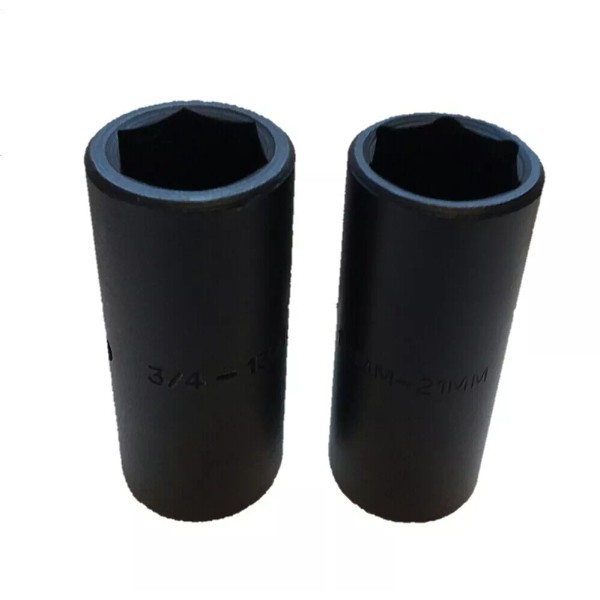 Unbranded  Flip Socket Set Lug Nut Impact, 19-21mm 3/4-13/16 sae