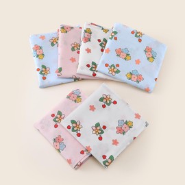 Handkerchiefs for Women, Soft Cotton Floral Women’s Handkerchiefs, Decorative Flower Ladies Hankies, 17.7 * 17.7” 6PCS