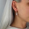 Silverly 925 Sterling Silver Starfish Earrings - Solid Silver Drop