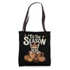 Tis The Season Frenchie Fall Coffee Autumn Pumpkin Spice Tote