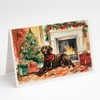 Caroline's Treasures DAC2695GCA7P Labrador Retriever Cozy Christmas Greeting Cards Pack