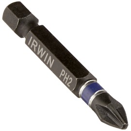 IRWIN IWAF32PH25 Impact Performance Series Phillips Power Bit #2 (5 Pack), 2 Inch