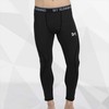 MEETYOO Leggings Uomo, Calzamaglie Sportive Pantaloni Fitness Compressione Baselayer per