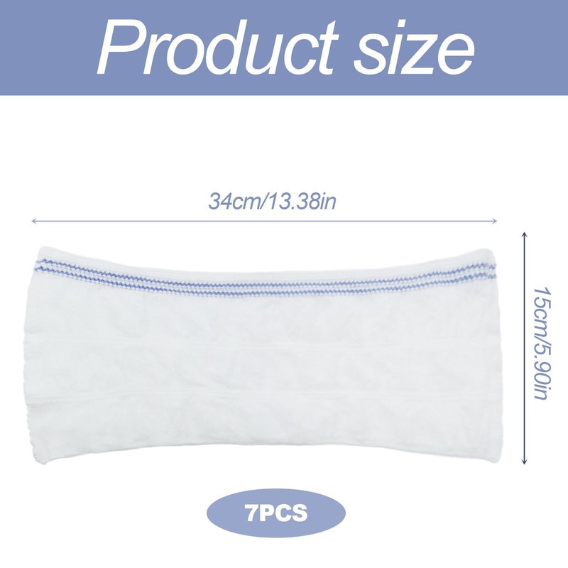 FUIPVGI 7 Pack Fix Reusable Net Pants, Incontinence Net Knickers,