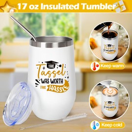 Duchong 2024 Graduation Gifts for Her Him, Best High School College Congratulations Gifts, Master Degree Grad Gifts Box with Tumbler, New Job Gifts, Congrats Gifts for Graduates Girls Boys