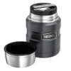 Thermos Stainless King Food Flask, Gun Metal, 470 ml