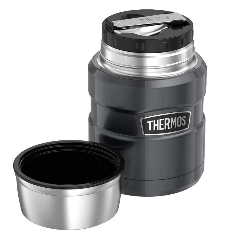 Thermos Stainless King Food Flask, Gun Metal, 470 ml