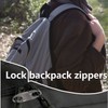 4 Pack Zipper Clips Theft Deterrent Zippers Pull Replacement, Backpack