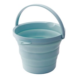Isetou Soft Bucket 8-Shaped, Foldable, Soft Material, 2.2 gal (8 L), Mint Green