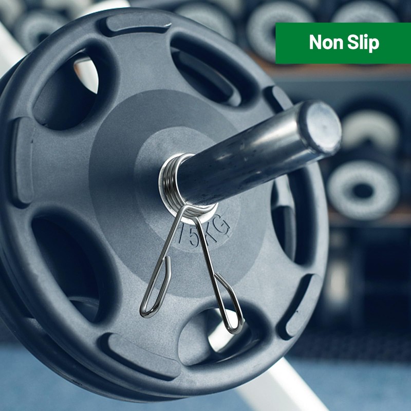 Slim Panda Olympic Barbell Spring Collars 2 inch, Exercise Collars