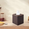 XNONE Tissue Box Cover Square Kleenex Box Holder PU Leather