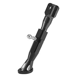 Motoforti Universal Adjustable Motorcycle Kickstand Side Support Stand Set CNC Aluminum Alloy Black