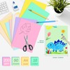 MUWINC Craft Card Colourful Paper A4 Set - 50 Sheets