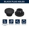 sourcing map 5 Pcs Black Plug Holes, Waterproof Rubber Button