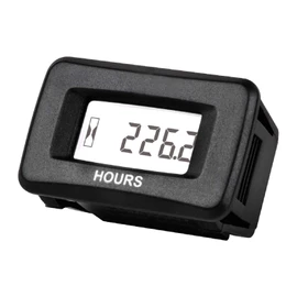 HonorMeet Digital AC/DC 5V to 277V Hour Meter for Generator, Maintenance LCD Hours Counter,Waterproof Design for Gas/Diesel Powered Garden Tractor Alternator Compressor ATV Boat Golf Cart Forklift.