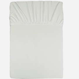 NANGAL BEDDING | King Microfiber Fitted Sheet White | Premium Quality 100GSM Ultra Soft Brushed Fabric | 14 Inch (35CM) Extra Deep Pocket | All Around Elastic | Breathable | Shrink & Fade Resistant