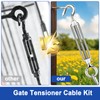 M5 Turnbuckle Rope Wire Tensioner Kit,100ft 1/16
