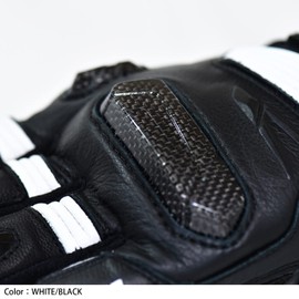 RS Taichi RST441 Raptor Leather Gloves for Motorcycles, All Seasons, Touchscreen Compatible, Built-in Protector, BLACK/RED L