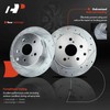 A-Premium 11.06 inch (281mm) Rear Drilled and Slotted Disc Brake