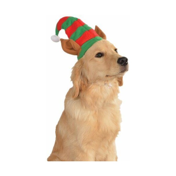 Rubie's Christmas Pet Costume, Small to Medium, Elf Hat with