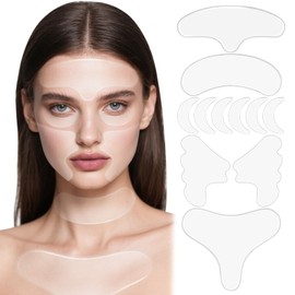 muoyid Neck Wrinkle Patches, Anti Wrinkle Silicone Patches，Reusable Chest Firming and Tightening Facial Masks, Collagen Neck Fine Line Pads for Women Reduce Fine Wrinkles, Moisturizing & Firming