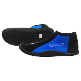 Saekodive 3mm Neoprene Low-Cut Boots for Adults - Anti-Slip Rubber Sole - for Scuba Diving, Spearfishing, River Tracing, Water Activities (L)