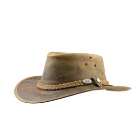 Black Jungle Bulat Leather Western Hat Australia Cowboy Hat, tan