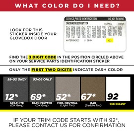 DashSkin Molded Dash Cover Cap Compatible with 2000-2006 Tahoe Suburban Yukon Avalanche & 1999-2006 Silverado Sierra in Light Pewter Grey - Made in The USA