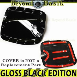 Torox For 2016-2021 2022 2023 Toyota Tacoma (LONG Bed ONLY) Gas Door COVER GLOSS BLACK