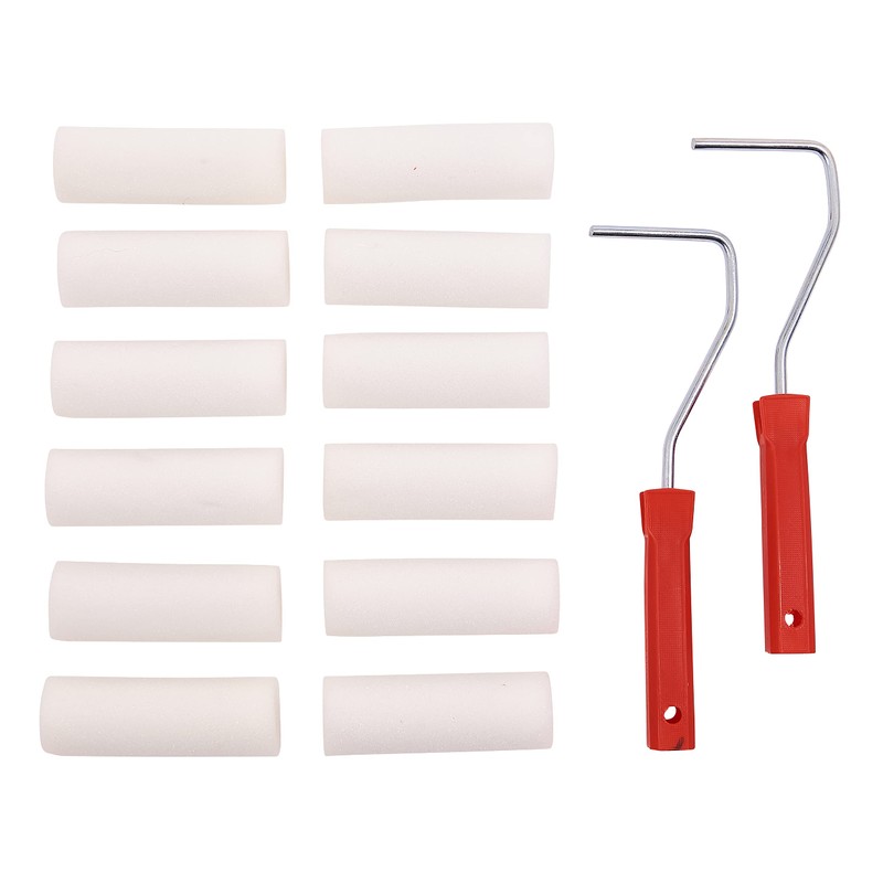 Amtech S3895 14 Piece Mini Paint Roller Set