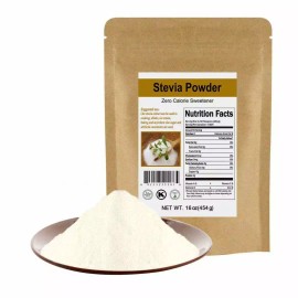 ZeroCal Nature Stevia Powder Extract Natural Sweetener Sugar Substitute Zero Calorie - 64oz