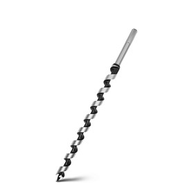 GRIXLEN 1/2" x 18" Auger Drill Bit, 2-Flute, Hex Shank, HSS, 13mm Cutting Diameter, Wood, Plastic