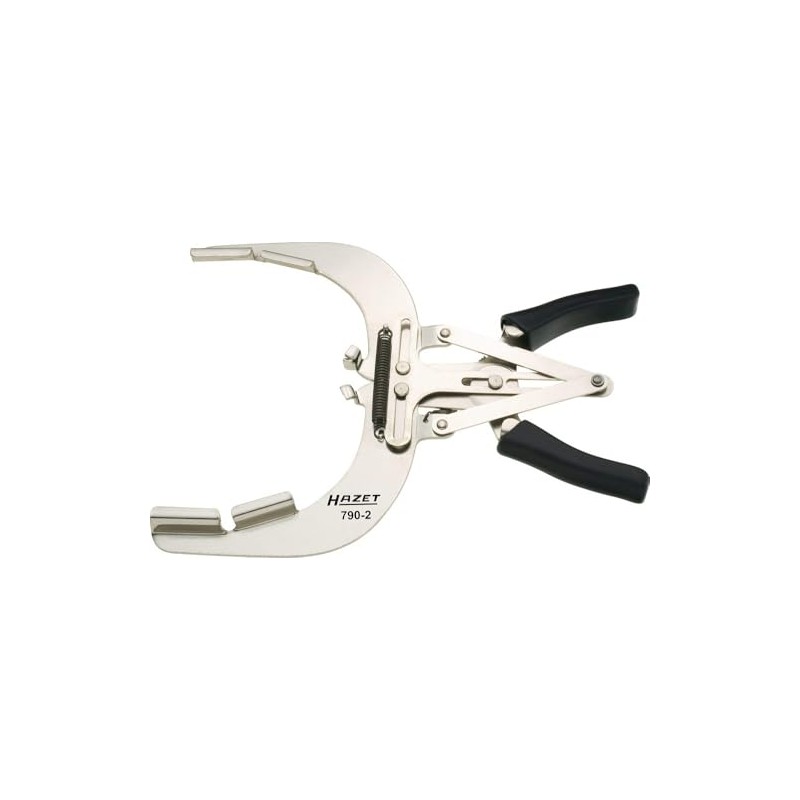 HAZET 790-1 220 mm Piston Ring Pliers - Bright Nickel-Plated