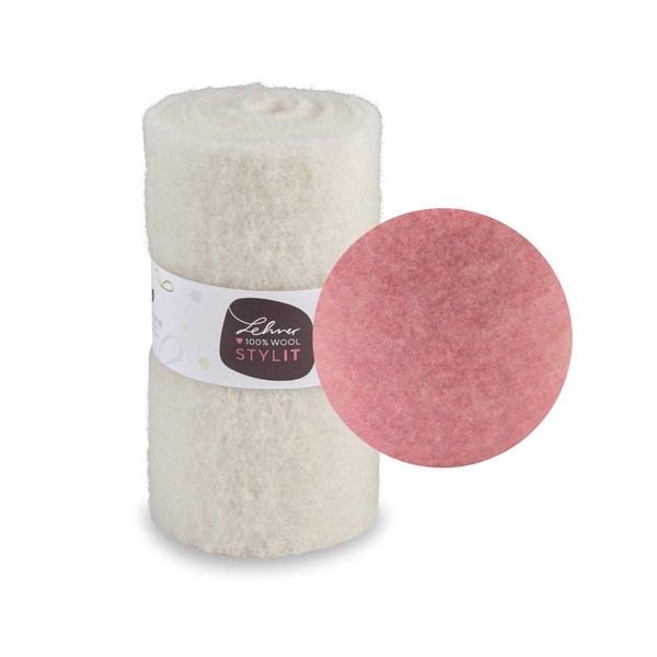 Craft Felt Pink (+ 11 Colours), 1 m Roll /